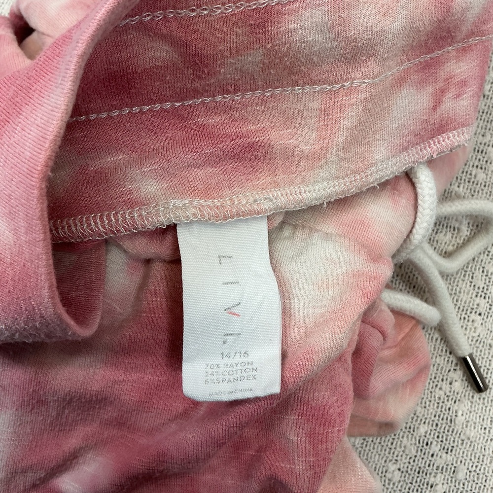 LIVI ACTVE Lane Bryant Pink Tie-Dye Jogger Pants Size 14/16 - Picture 5 of 7